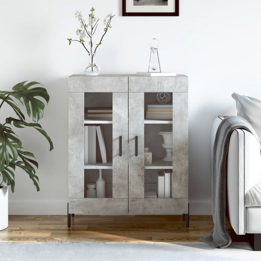 Sideboard Betongrau 69,5x34x90 cm Holzwerkstoff - Pazzar.ch