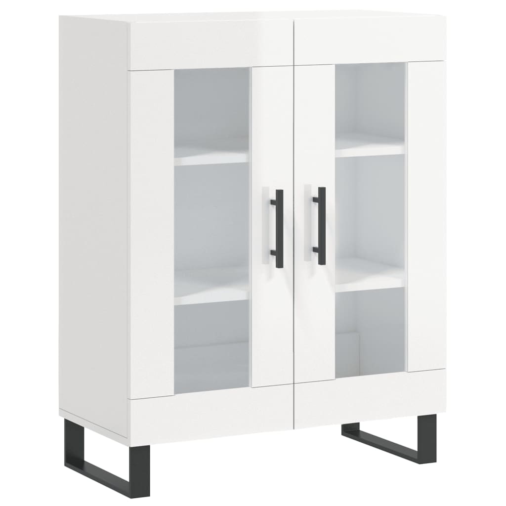 Sideboard Hochglanz-Weiß 69,5x34x90 cm Holzwerkstoff - Pazzar.ch