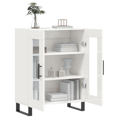Sideboard Hochglanz-Weiß 69,5x34x90 cm Holzwerkstoff - Pazzar.ch