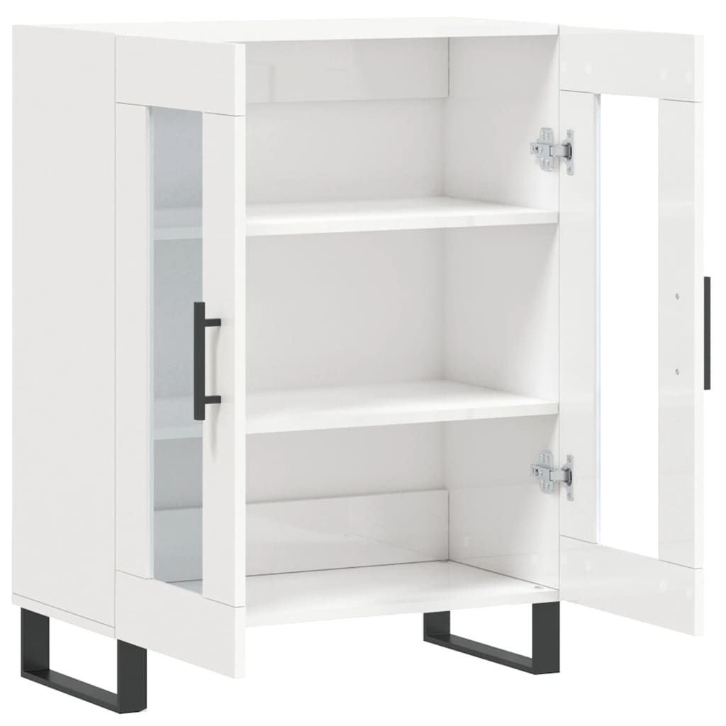 Sideboard Hochglanz-Weiß 69,5x34x90 cm Holzwerkstoff - Pazzar.ch