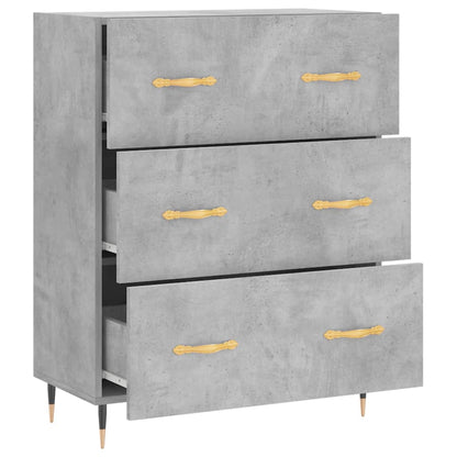 Sideboard Betongrau 69,5x34x90 cm Holzwerkstoff - Pazzar.ch