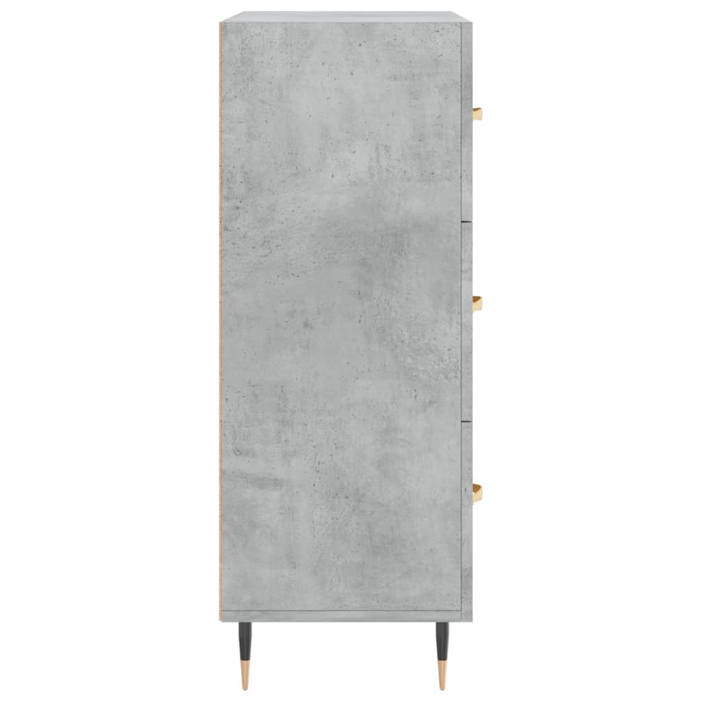 Sideboard Betongrau 69,5x34x90 cm Holzwerkstoff - Pazzar.ch