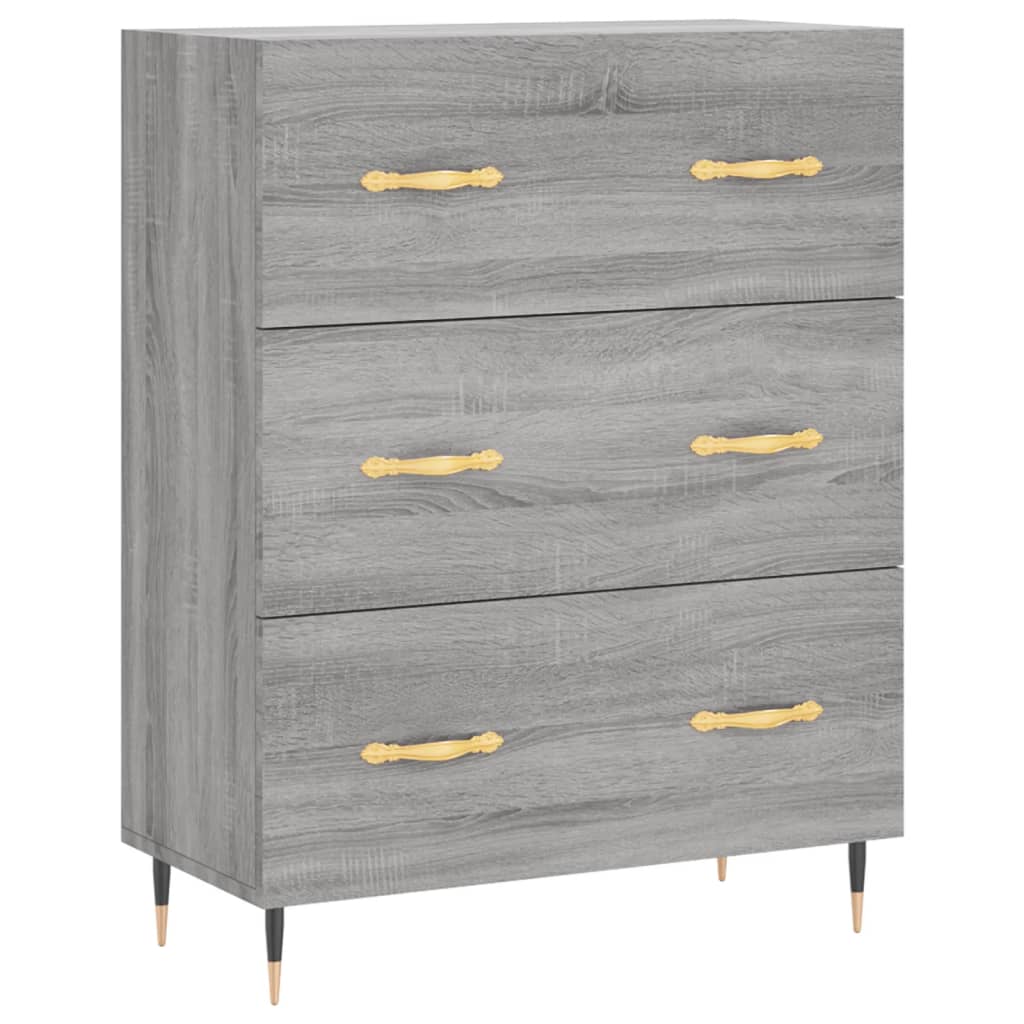 Sideboard Grau Sonoma 69,5x34x90 cm Holzwerkstoff - Pazzar.ch