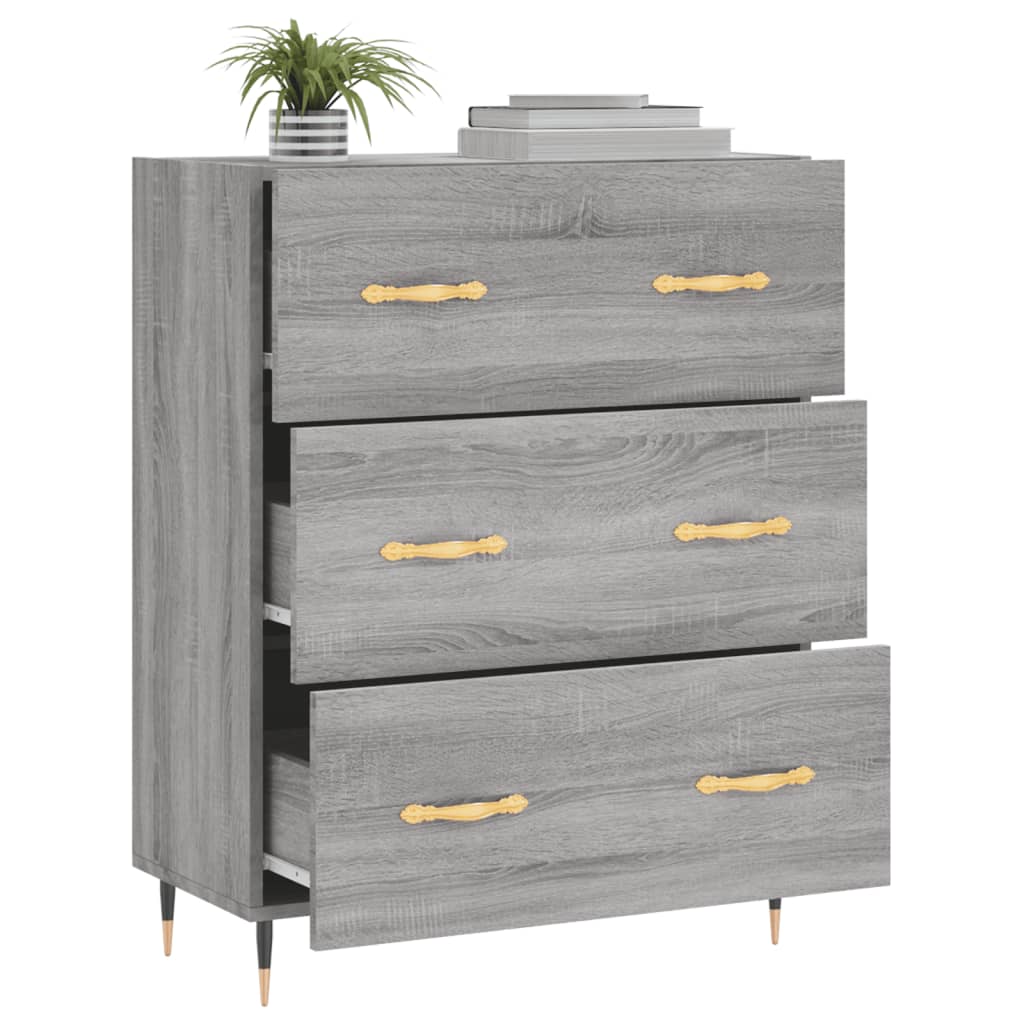 Sideboard Grau Sonoma 69,5x34x90 cm Holzwerkstoff - Pazzar.ch