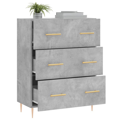 Sideboard Betongrau 69,5x34x90 cm Holzwerkstoff - Pazzar.ch