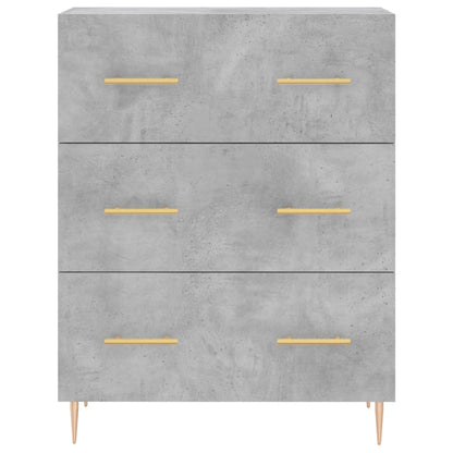 Sideboard Betongrau 69,5x34x90 cm Holzwerkstoff - Pazzar.ch