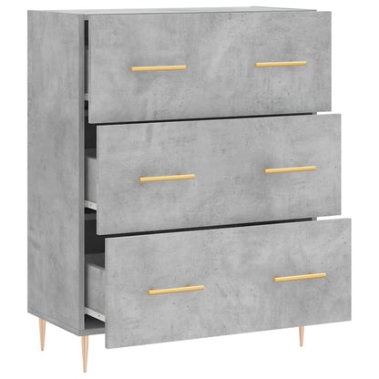 Sideboard Betongrau 69,5x34x90 cm Holzwerkstoff - Pazzar.ch