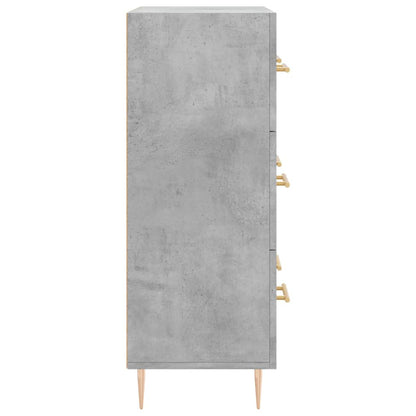 Sideboard Betongrau 69,5x34x90 cm Holzwerkstoff - Pazzar.ch