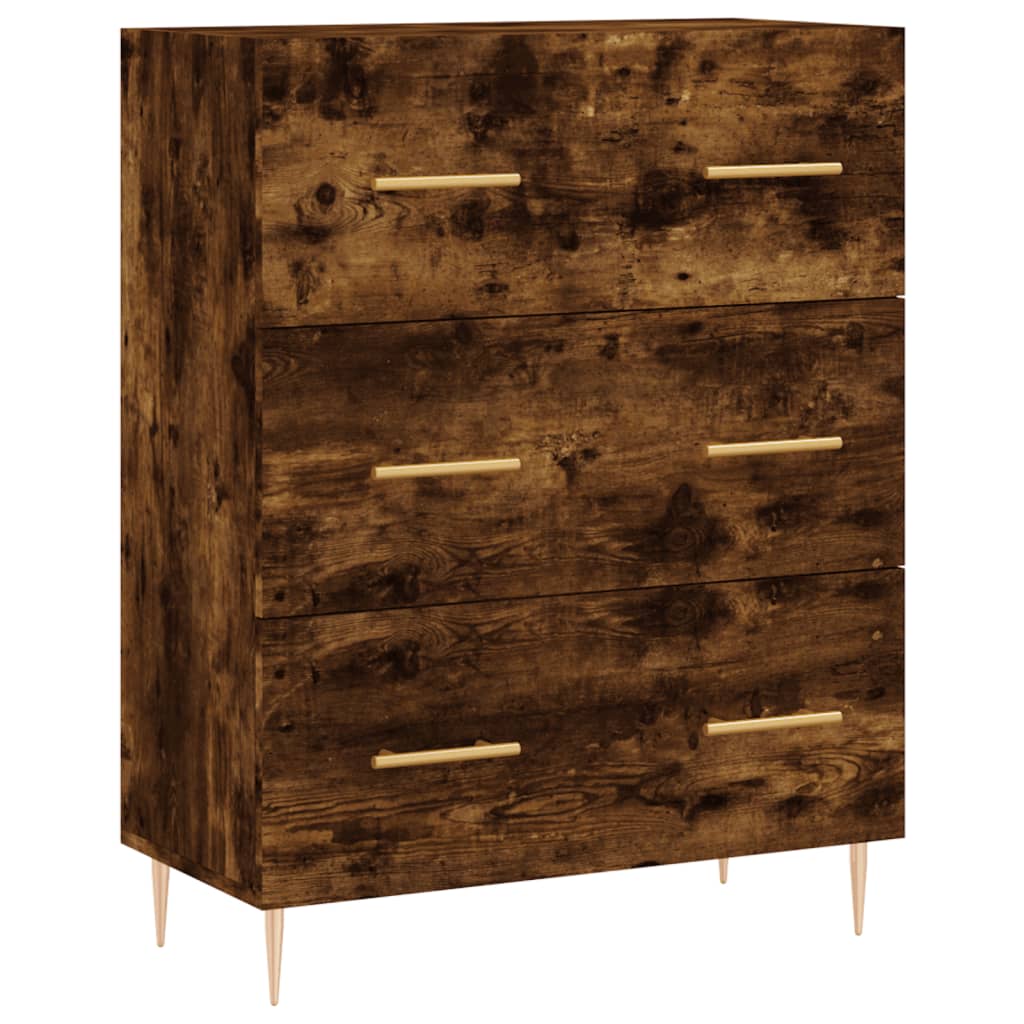 Sideboard Räuchereiche 69,5x34x90 cm Holzwerkstoff - Pazzar.ch