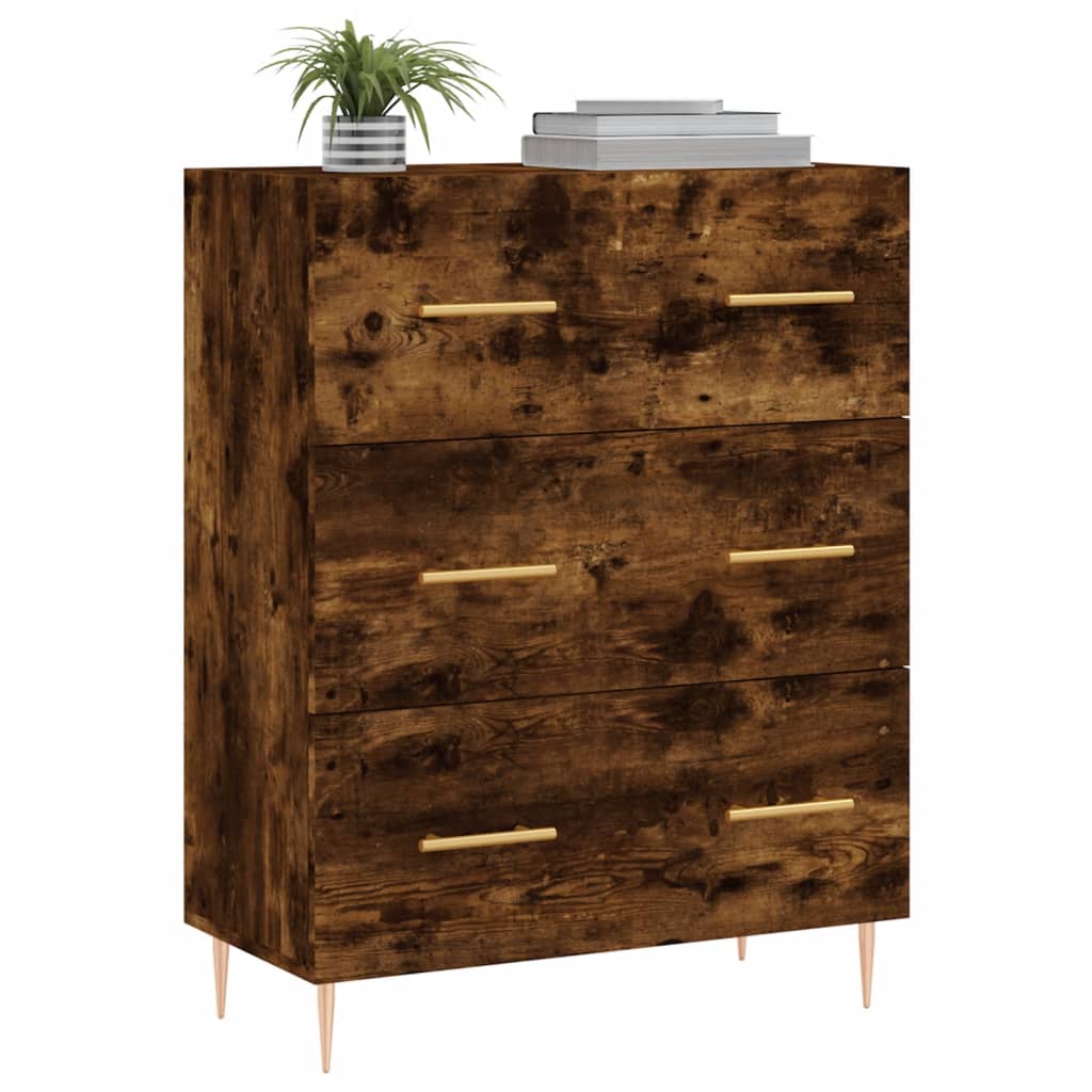 Sideboard Räuchereiche 69,5x34x90 cm Holzwerkstoff - Pazzar.ch