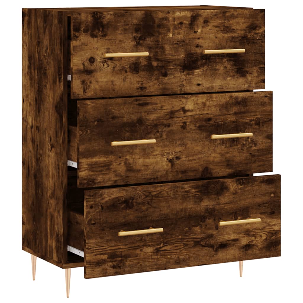 Sideboard Räuchereiche 69,5x34x90 cm Holzwerkstoff - Pazzar.ch