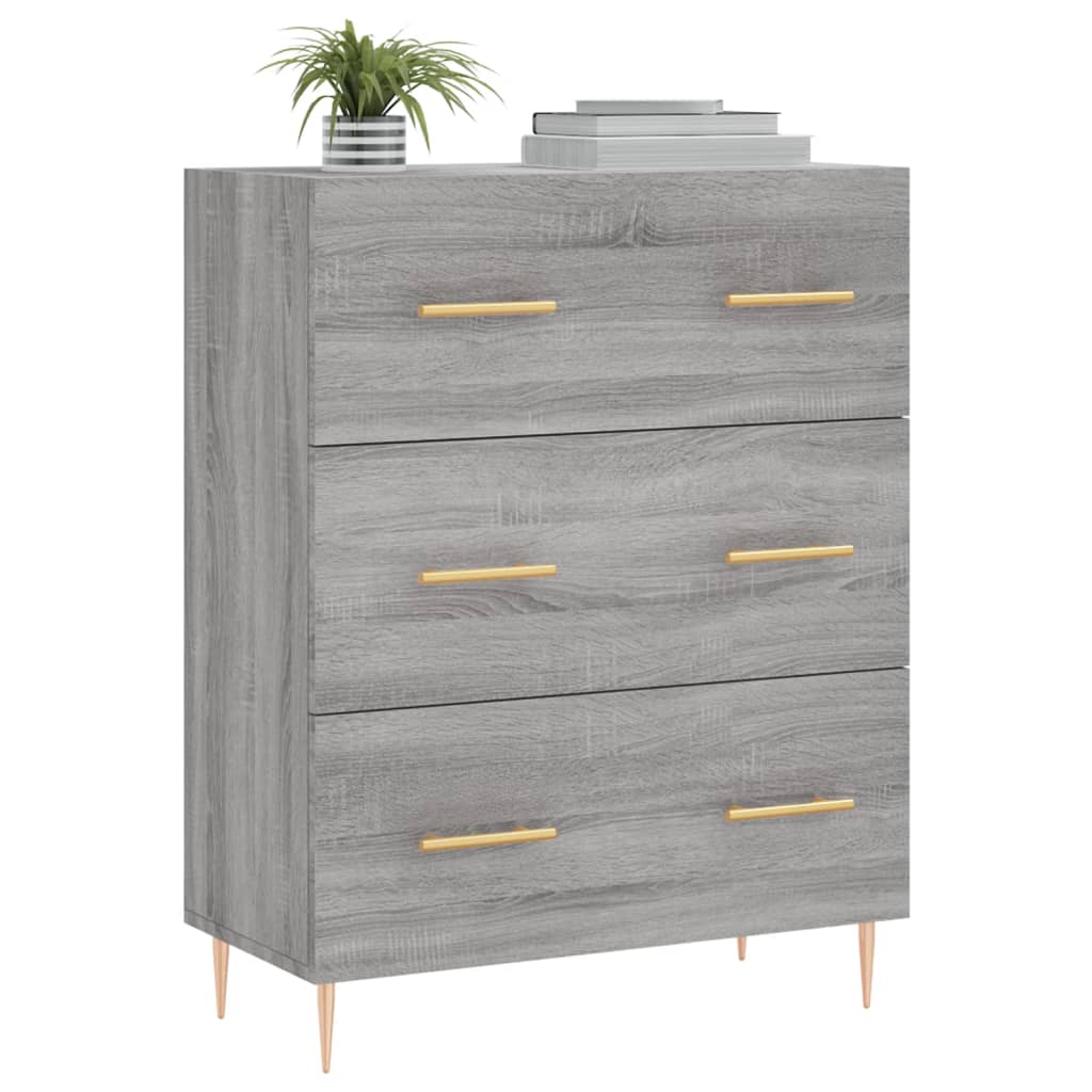 Sideboard Grau Sonoma 69,5x34x90 cm Holzwerkstoff - Pazzar.ch