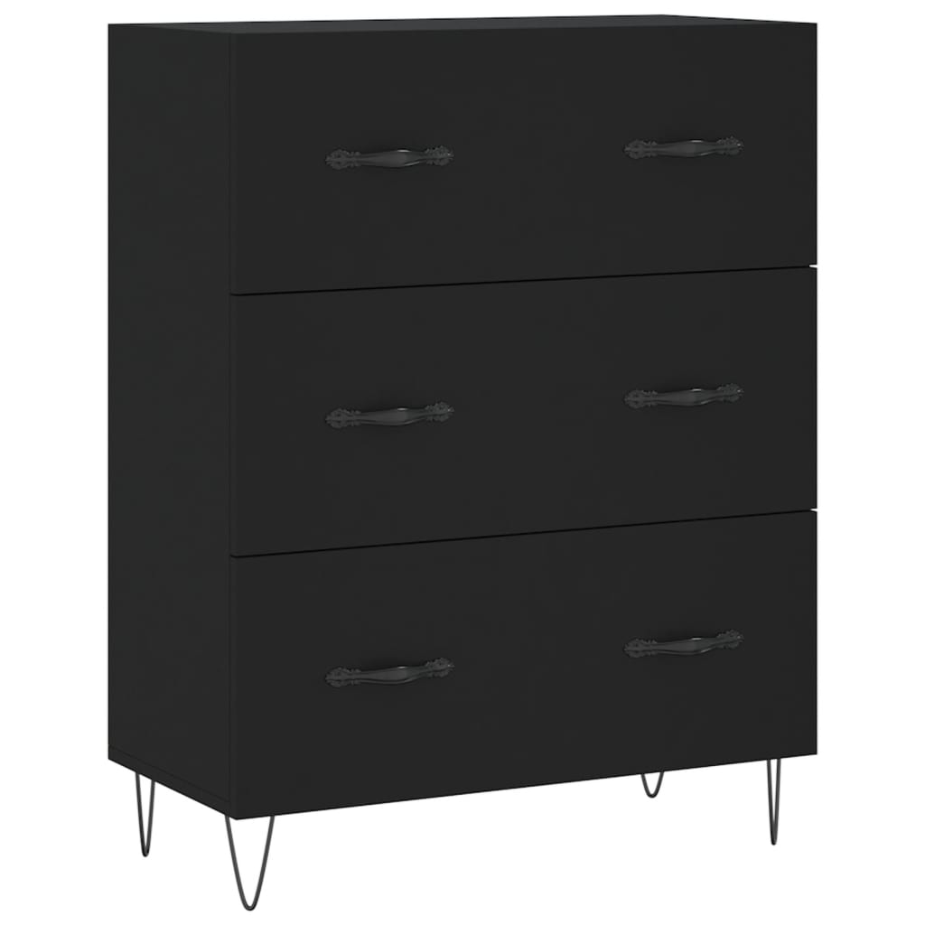 Sideboard Schwarz 69,5x34x90 cm Holzwerkstoff - Pazzar.ch