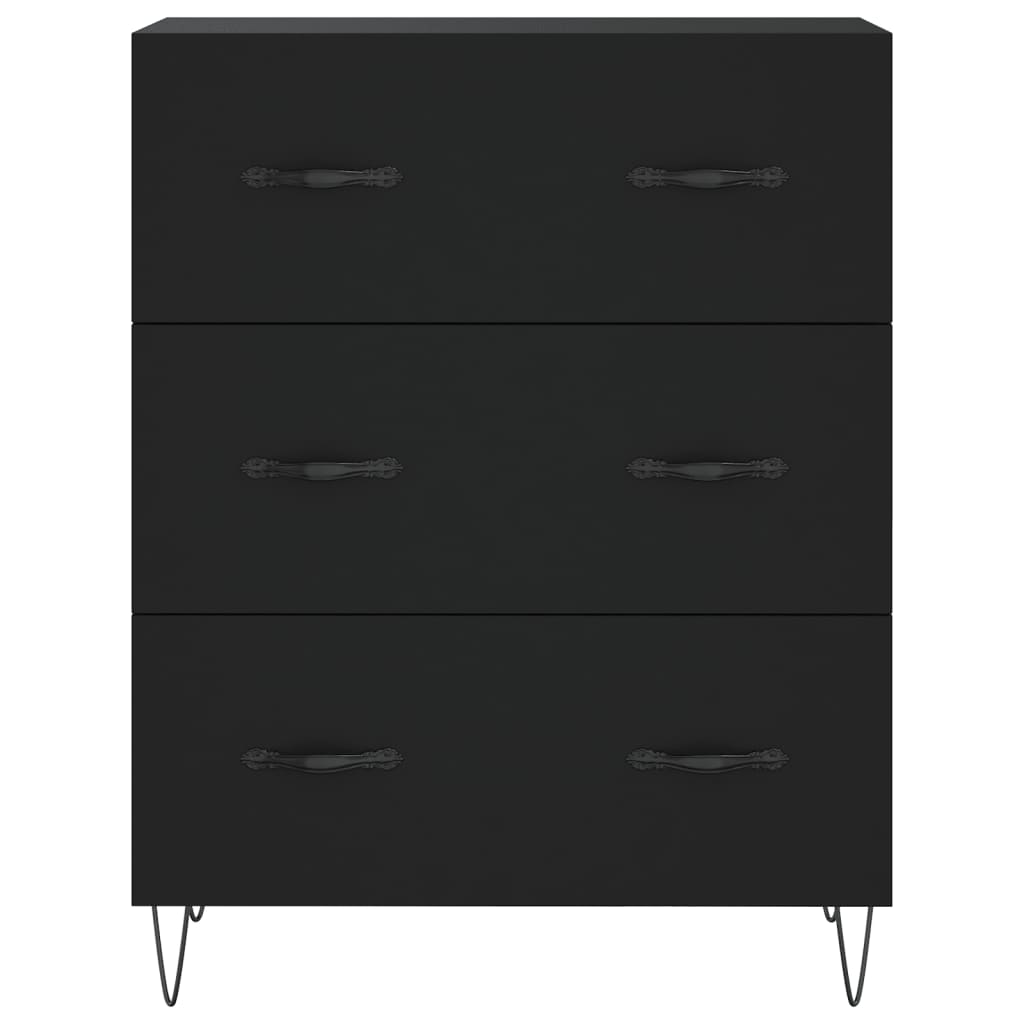 Sideboard Schwarz 69,5x34x90 cm Holzwerkstoff - Pazzar.ch