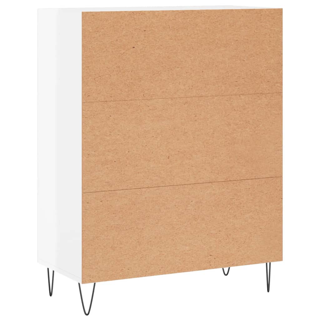 Sideboard Hochglanz-Weiß 69,5x34x90 cm Holzwerkstoff - Pazzar.ch
