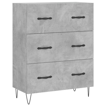Sideboard Betongrau 69,5x34x90 cm Holzwerkstoff - Pazzar.ch