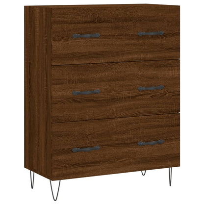 Sideboard Braun Eichen-Optik 69,5x34x90 cm Holzwerkstoff - Pazzar.ch