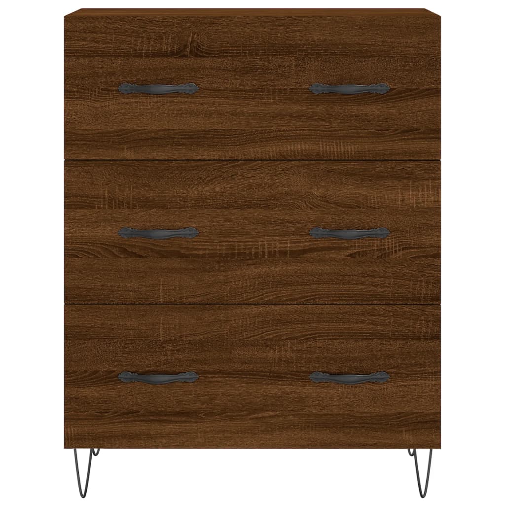 Sideboard Braun Eichen-Optik 69,5x34x90 cm Holzwerkstoff - Pazzar.ch
