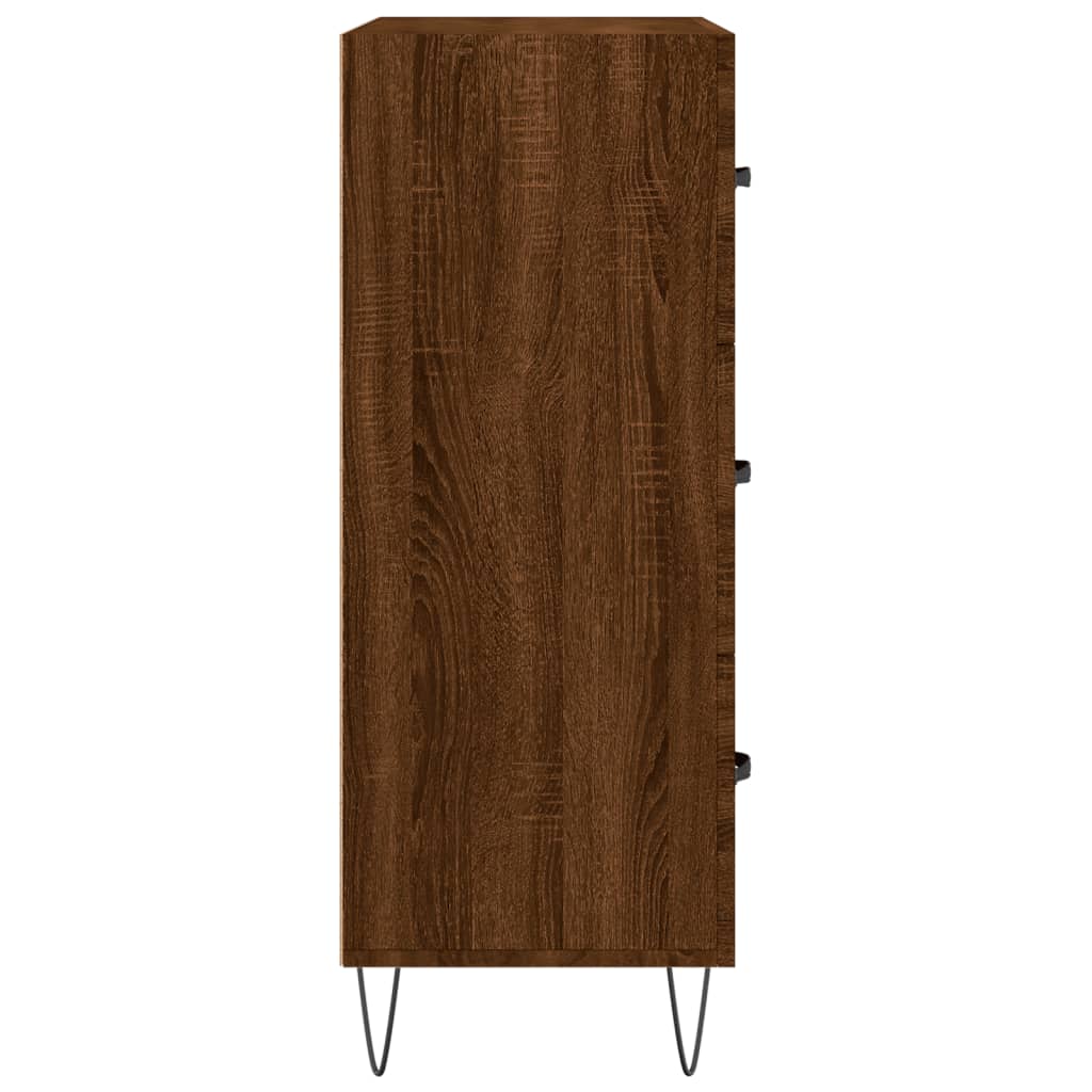 Sideboard Braun Eichen-Optik 69,5x34x90 cm Holzwerkstoff - Pazzar.ch