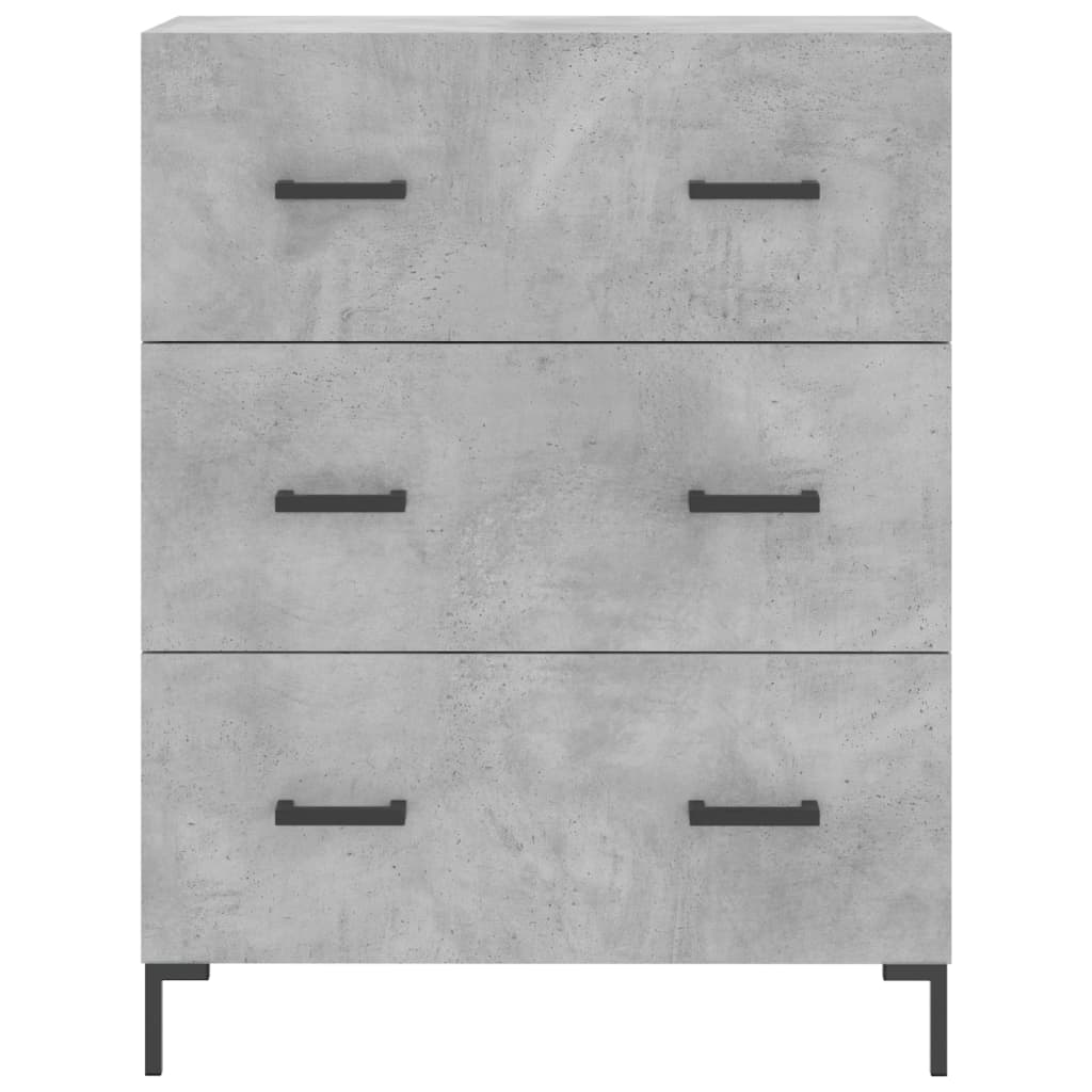 Sideboard Betongrau 69,5x34x90 cm Holzwerkstoff - Pazzar.ch