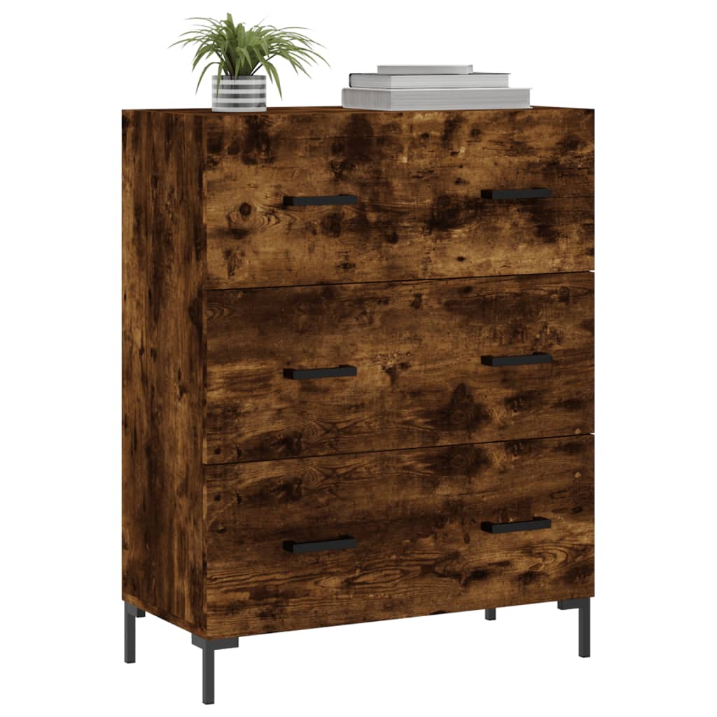 Sideboard Räuchereiche 69,5x34x90 cm Holzwerkstoff - Pazzar.ch