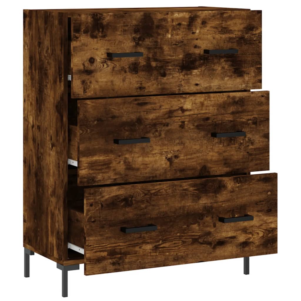 Sideboard Räuchereiche 69,5x34x90 cm Holzwerkstoff - Pazzar.ch