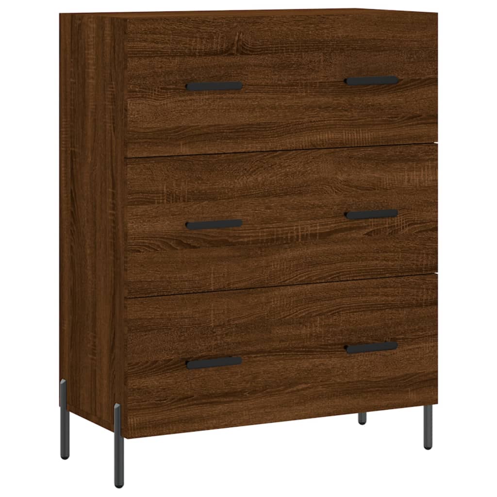 Sideboard Braun Eichen-Optik 69,5x34x90 cm Holzwerkstoff - Pazzar.ch