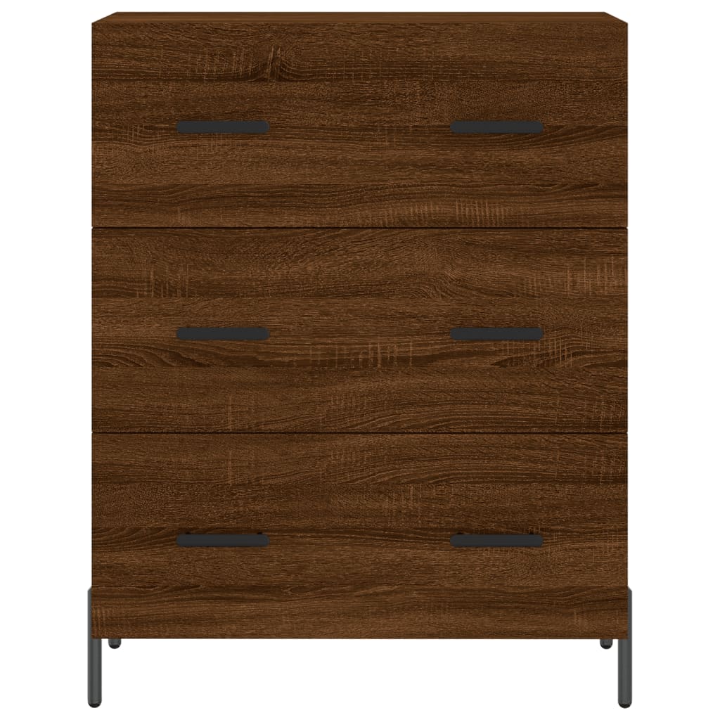 Sideboard Braun Eichen-Optik 69,5x34x90 cm Holzwerkstoff - Pazzar.ch