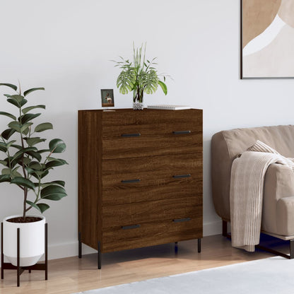 Sideboard Braun Eichen-Optik 69,5x34x90 cm Holzwerkstoff - Pazzar.ch