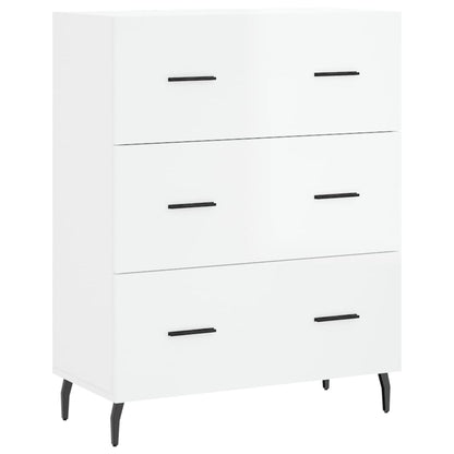 Sideboard Hochglanz-Weiß 69,5x34x90 cm Holzwerkstoff - Pazzar.ch