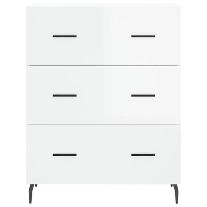 Sideboard Hochglanz-Weiß 69,5x34x90 cm Holzwerkstoff - Pazzar.ch