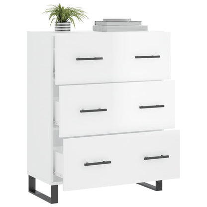 Sideboard Hochglanz-Weiß 69,5x34x90 cm Holzwerkstoff - Pazzar.ch