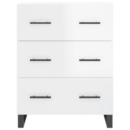 Sideboard Hochglanz-Weiß 69,5x34x90 cm Holzwerkstoff - Pazzar.ch
