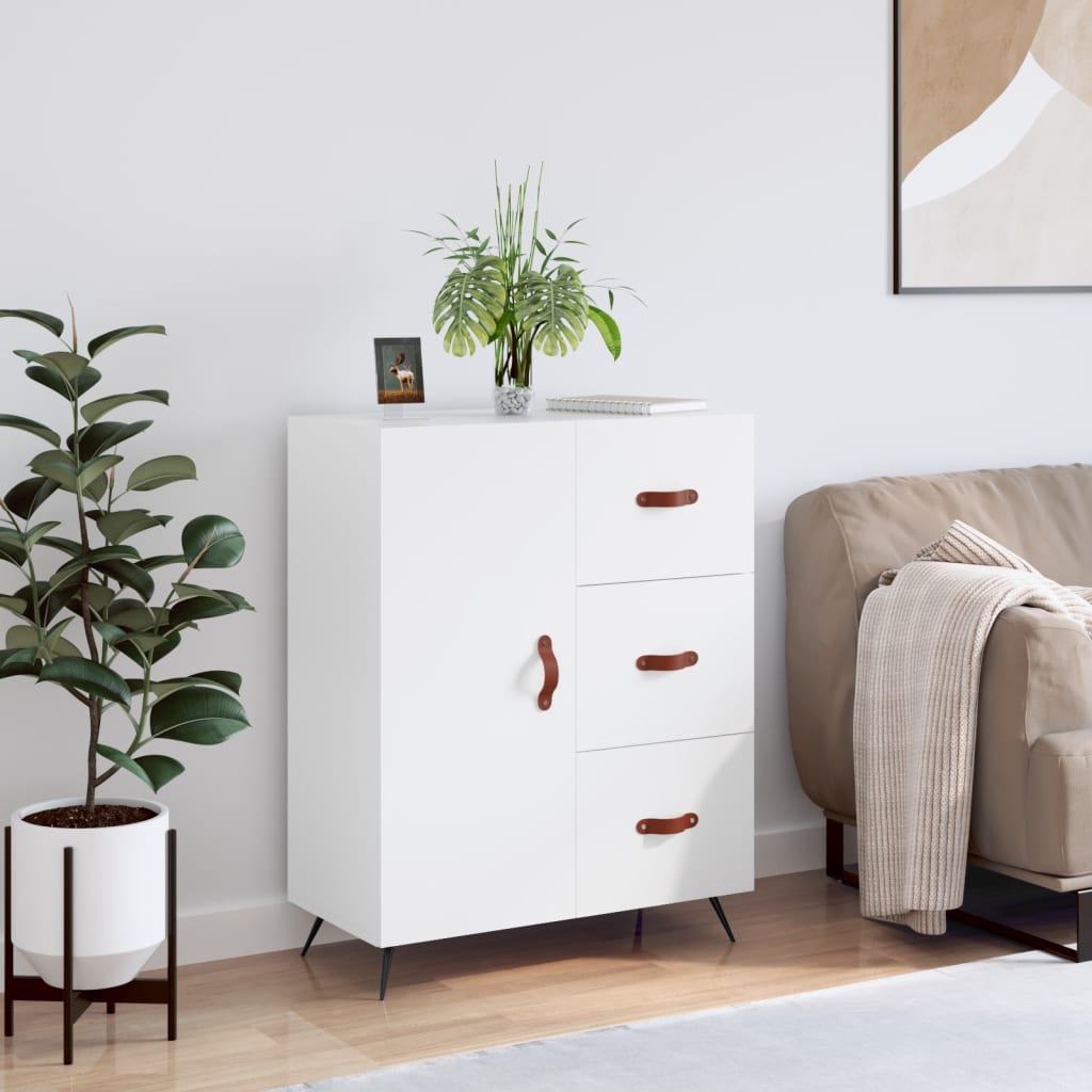 Sideboard Weiß 69,5x34x90 cm Holzwerkstoff - Pazzar.ch