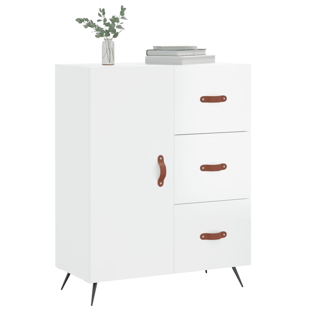 Sideboard Hochglanz-Weiß 69,5x34x90 cm Holzwerkstoff - Pazzar.ch