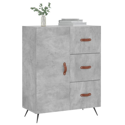 Sideboard Betongrau 69,5x34x90 cm Holzwerkstoff - Pazzar.ch