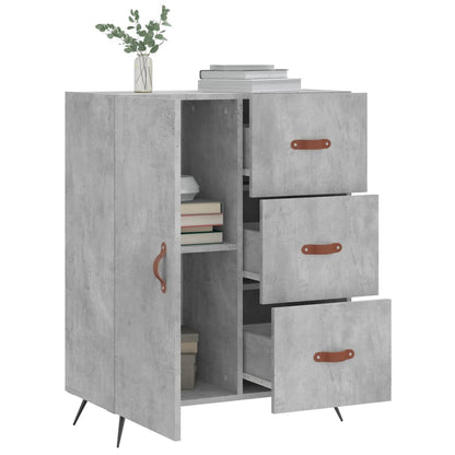 Sideboard Betongrau 69,5x34x90 cm Holzwerkstoff - Pazzar.ch