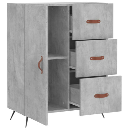 Sideboard Betongrau 69,5x34x90 cm Holzwerkstoff - Pazzar.ch