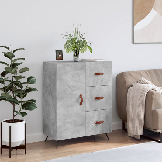 Sideboard Betongrau 69,5x34x90 cm Holzwerkstoff - Pazzar.ch