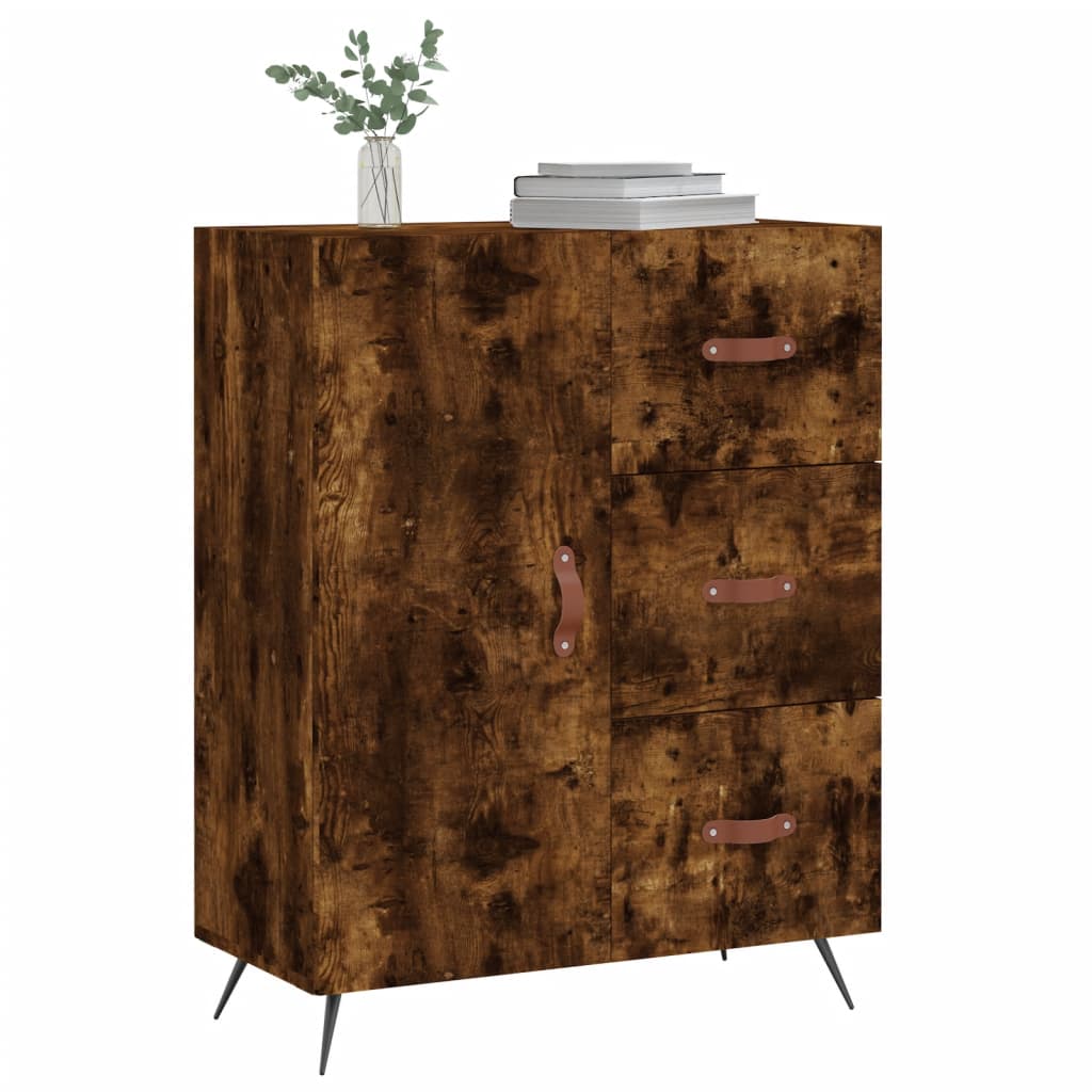 Sideboard Räuchereiche 69,5x34x90 cm Holzwerkstoff - Pazzar.ch