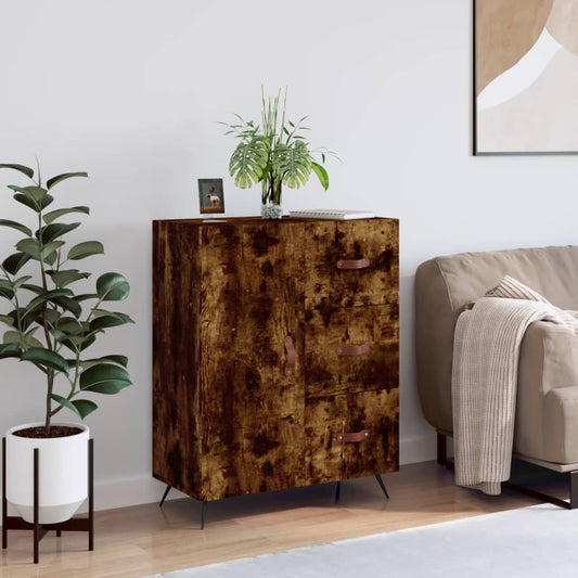 Sideboard Räuchereiche 69,5x34x90 cm Holzwerkstoff - Pazzar.ch