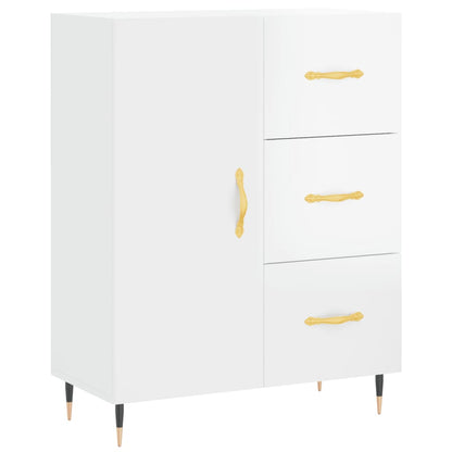 Sideboard Hochglanz-Weiß 69,5x34x90 cm Holzwerkstoff - Pazzar.ch