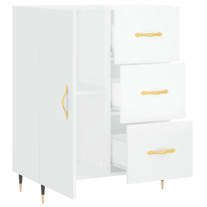 Sideboard Hochglanz-Weiß 69,5x34x90 cm Holzwerkstoff - Pazzar.ch