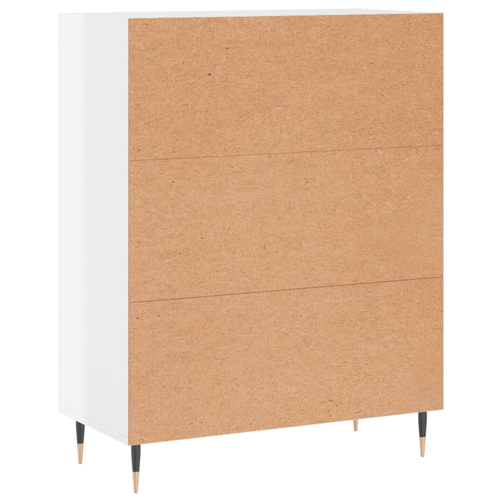 Sideboard Hochglanz-Weiß 69,5x34x90 cm Holzwerkstoff - Pazzar.ch