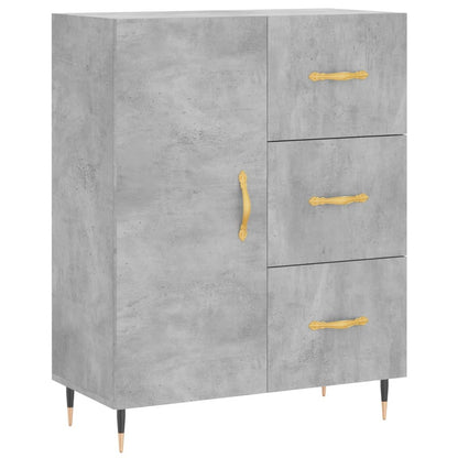 Sideboard Betongrau 69,5x34x90 cm Holzwerkstoff - Pazzar.ch