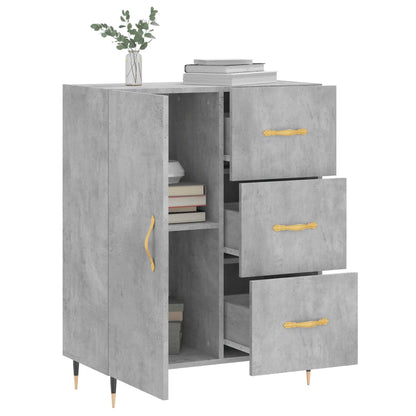 Sideboard Betongrau 69,5x34x90 cm Holzwerkstoff - Pazzar.ch
