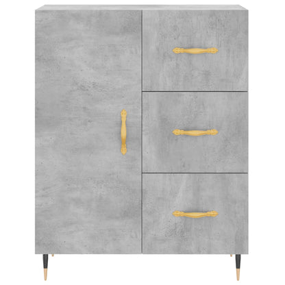 Sideboard Betongrau 69,5x34x90 cm Holzwerkstoff - Pazzar.ch