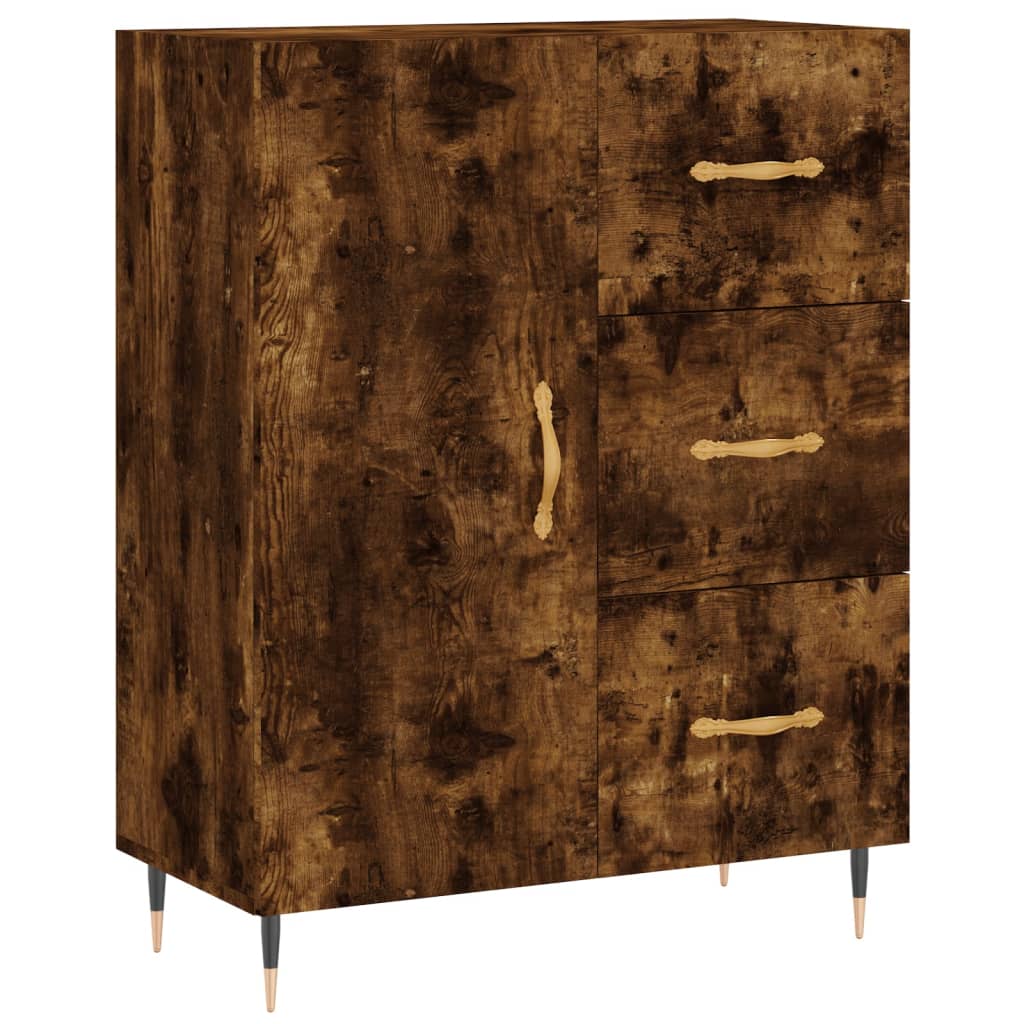 Sideboard Räuchereiche 69,5x34x90 cm Holzwerkstoff - Pazzar.ch