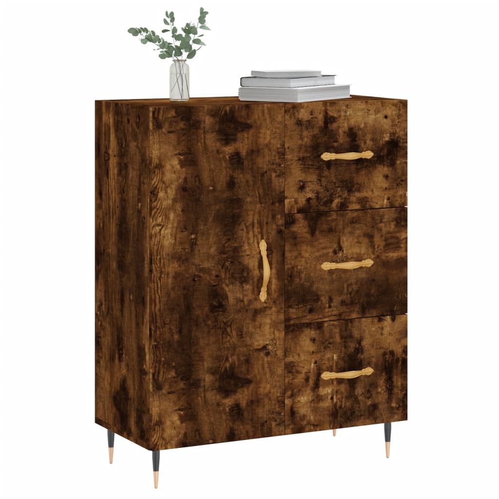 Sideboard Räuchereiche 69,5x34x90 cm Holzwerkstoff - Pazzar.ch