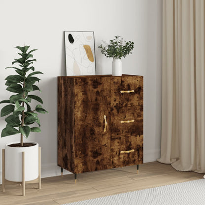 Sideboard Räuchereiche 69,5x34x90 cm Holzwerkstoff - Pazzar.ch